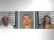 Arrestan a tres sospechosos por violento robo en Cullman Fichas policiales de Miguel Hurtado Jr, Zachary Harris y Gracie Goble, detenidos por robo violento en Cullman.