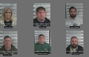 Expolicías de Alabama aceptan condena por corrupción Fichas policiales de seis implicados en el caso de corrupción en Hanceville, Alabama.