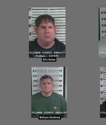 Expolicías de Alabama aceptan condena por corrupción Fichas policiales de seis implicados en el caso de corrupción en Hanceville, Alabama.