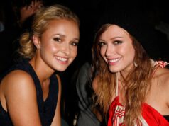 Hilary Duff despide a Hayden Panettiere tras su muerte Las actrices Hayden Panettiere y Hilary Duff sonrientes juntas durante un evento de la industria del entretenimiento.