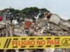 Reconstrucción de Cali tras terremoto tomará tres años Cinta de peligro no pase ante las ruinas de un edificio colapsado por el terremoto en Cali.