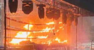 México cae arresto de implicados en incendio de Hermosillo Ring de boxeo consumido por intensas llamas en el Centro de Usos Múltiples de Hermosillo durante ataque en México.