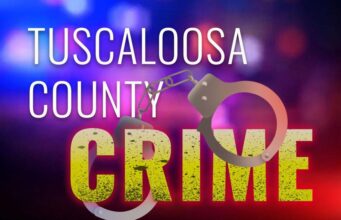 Arrestan en Northport a hombre acusado de abuso infantil Gráfico ilustrativo de sucesos con el texto Tuscaloosa County Crime y unas esposas de policía.